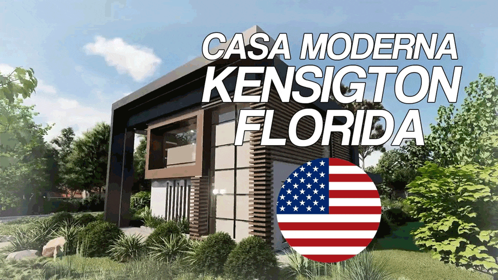 ¡Diseñamos una CASA MODERNA ubicada en WINDSOR STREET FLORIDA! |KENSIGTON Arqydiseño