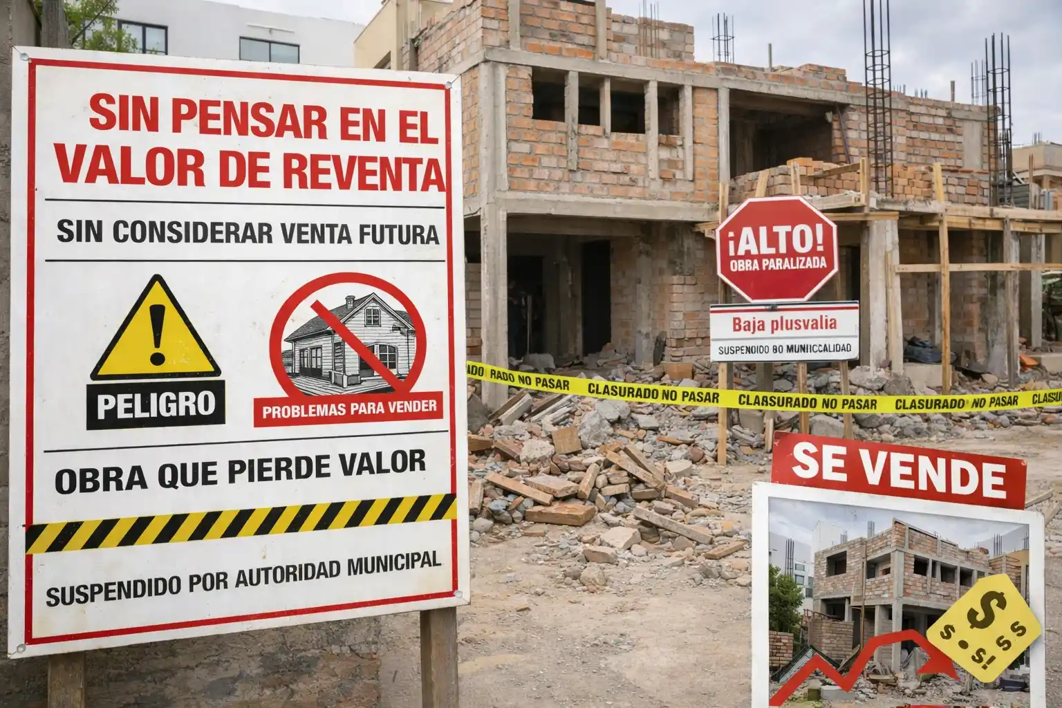 Pérdida de valor de reventa por errores al construir sin un arquitecto en Bogotá