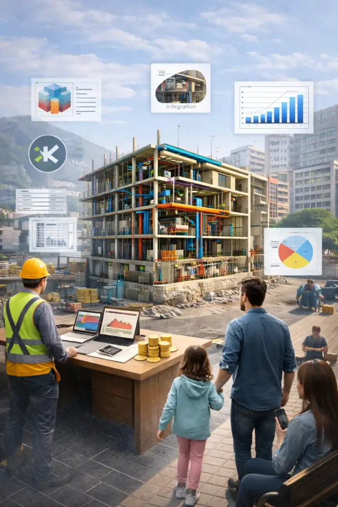 BIM como herramienta para estructurar proyectos de inversión inmobiliaria en Bogotá, mostrando planificación técnica, análisis del proyecto y coordinación antes de construir.